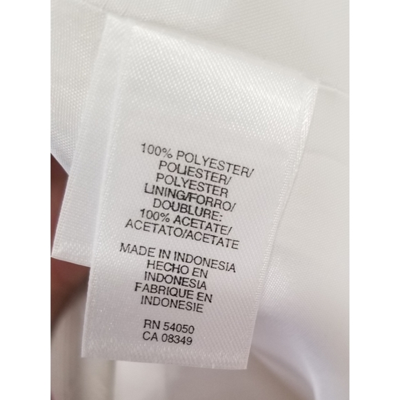 Jones Studio Knee Length White Dress Size 10 - Picture 6 of 8